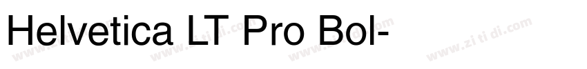 Helvetica LT Pro Bol字体转换